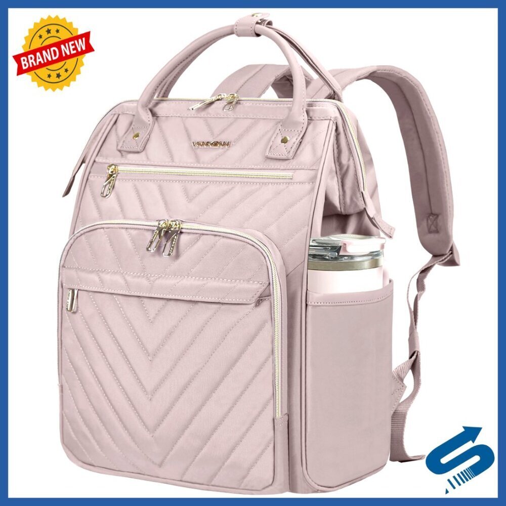 Large Laptop Backpack with USB Port RFID Pockets Waterproof Travel Daypack